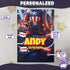 Personalized Baby Superhero Blanket – Captain America Style | Custom Name & Birthdate | 30"x40"